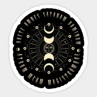 Witchcraft Gothic Geometric Sun Black Magic Sticker